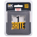 BRITE Рамка 1 -местная РУ-1-2-БрСе стекло серый IEK