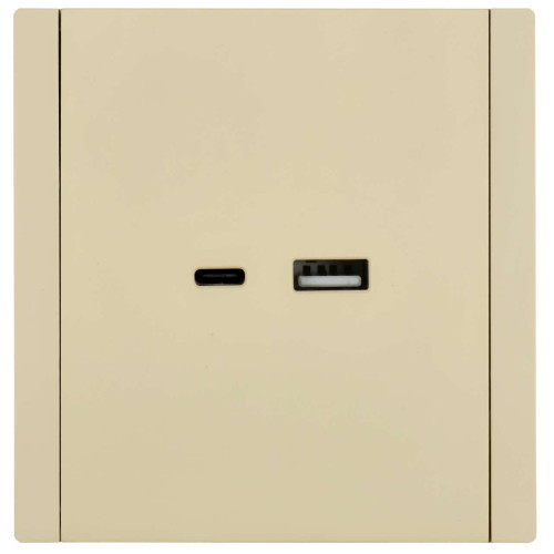 FORTE&PIANO Розетка USB A+C 3,1А FP450 ваниль IEK FORTE&PIANO Розетка USB A+C 3,1А FP450 ваниль IEK