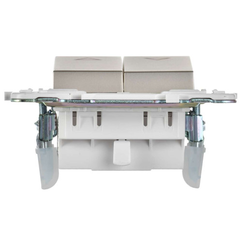 SKANDY Выключатель жалюзи 10А SK-V12Sh шампань IEK