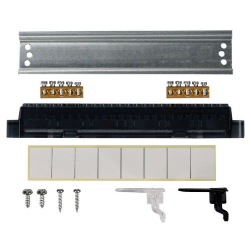 UNION Compact Корпус пластиковый ЩРВ-П-8 IP41 черная прозрачная дверь IEK