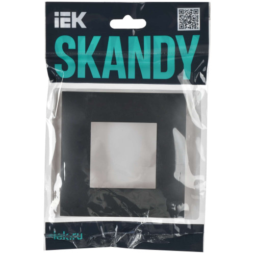 SKANDY Рамка 1-местная SK-F01T титан IEK