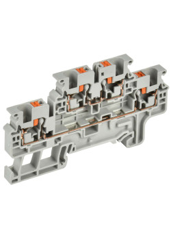 ARMAFIX Клемма пружин. Push-in CP-ML 2 ур. 4мм2 серая IEK