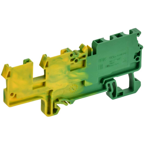 ARMAFIX Клемма пружинная CX2,5-4-2B PE разъемная 2,5мм2 четырехконтактная (2 зажима 2 разъема) заземляющая IEK