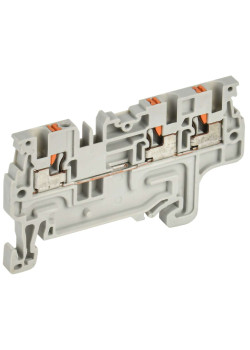 ARMAFIX Клемма пружин. Push-in CP-MC 3 вывода 1,5мм2 серая IEK