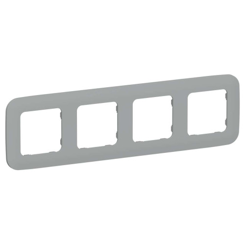 FLITE Рамка 4-местная РУ-4-А-ФлС серый IEK