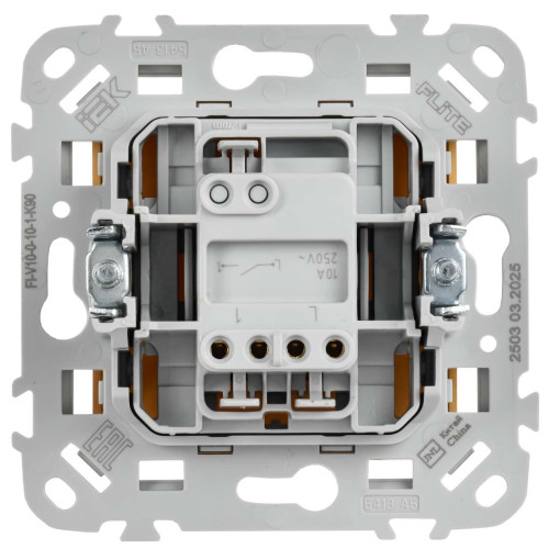 FLITE Выключатель 1-клавишный 10А ВС11-1-0-ФлЗ золотарник IEK