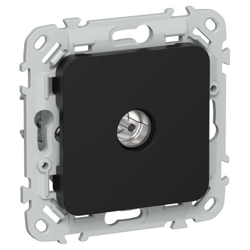 FLITE Розетка TV экранированная проходная тип M РТВм-1-1-2-ФлЧ черный IEK