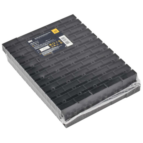 Зажим винтовой ЗВИ-80 н/г 10-25мм2 12пар черные IEK Зажим винтовой ЗВИ-80 н/г 10-25мм2 12пар черные IEK