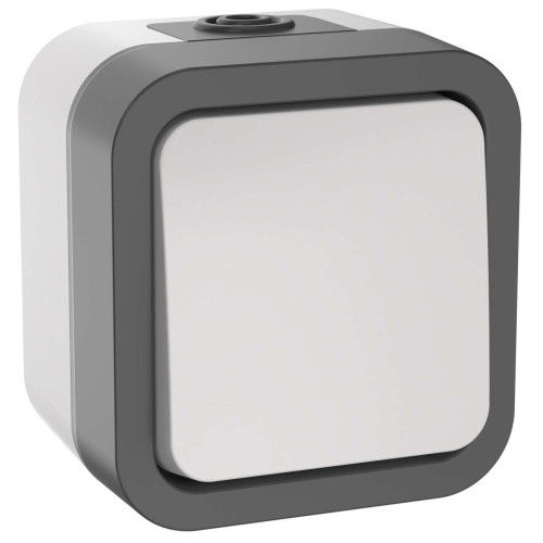 TORS Выключатель кнопочный 10А IP55 TS210 серо-белый IEK