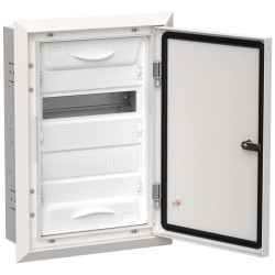 TITAN 5 Корпус металлический ЩРв-24 (1х24) 505х365х130мм IP31 белый (одна дверь) IEK