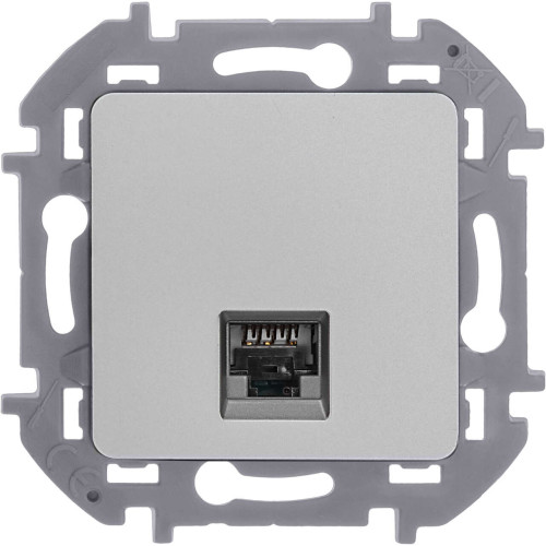 INSPIRIA Розетка компьютерная RJ45 категория 5Е UTP алюминий