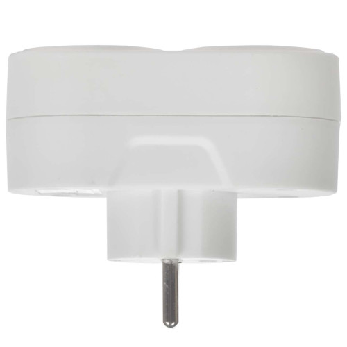 Тройник Т-01/02 2 круглых места с заземлением IEK