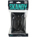 SKANDY Розетка 2-местная с заземлением без защитных шторок 16А в сборе SK-R08Bl черный IEK
