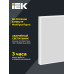PRO Панель светодиодная ДВО 1001A 40Вт 3000К IP40 595х595мм микропризма БАП 3ч IEK