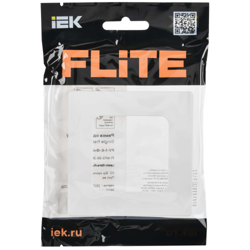 FLITE Рамка 1-местная РУ-1-К-ФлБ белый IEK