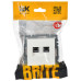BRITE Розетка компьютерная двойная RJ45 кат.6 РК11-2-БрЖ жемчуг IEK