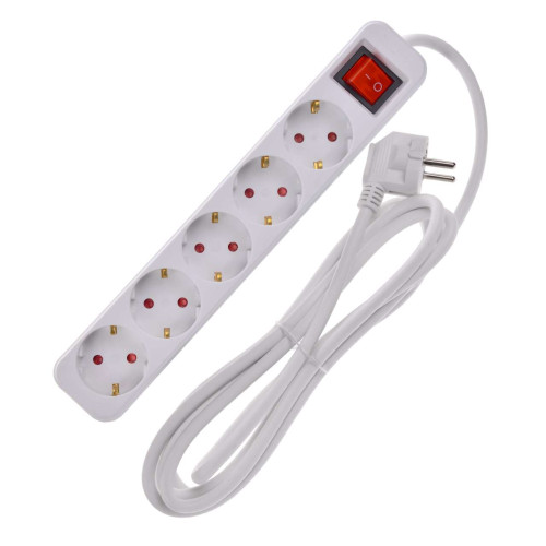 UMA Удлинитель У05К 5 мест 2P+PE 3м 3х1,5мм2 16А белый IEK