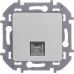 INSPIRIA Розетка телефонная RJ11 алюминий