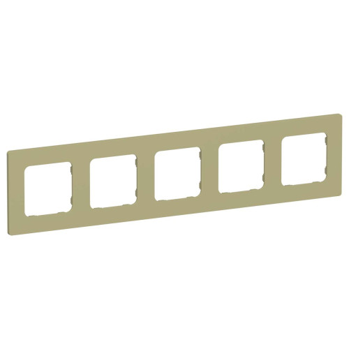 FLITE Рамка 5-местная РУ-5-К-ФлО оливковый IEK