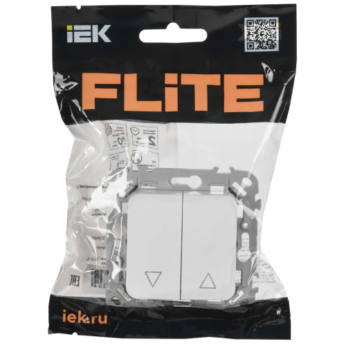 FLITE Выключатель жалюзи 10А ВЖ52-2-0-ФлБ белый IEK
