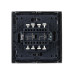 FORTE&PIANO Выключатель 2-клавишный проходной с индикацией 10А FP508 сталь IEK