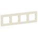 FLITE Рамка 4-местная РУ-4-К-ФлСл сливочный IEK