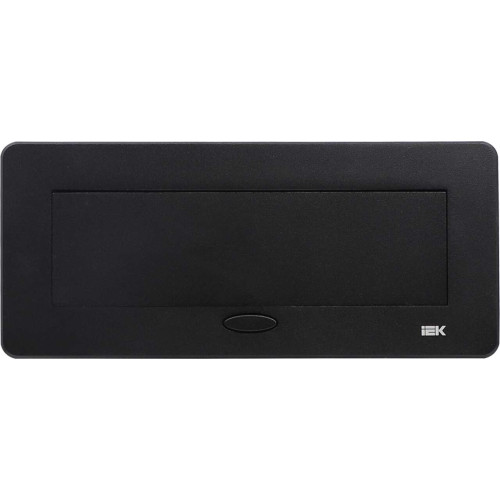 PRIMER Блок розеточный с выдвижной крышкой на 6 модулей черный IEK PRIMER Блок розеточный с выдвижной крышкой на 6 модулей черный IEK