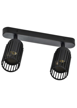 Светильник 4208 настенно-потолочный под лампу 2хGU10 черный IEK