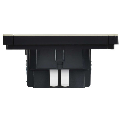 FORTE&PIANO Выключатель 1-клавишный проходной с индикацией 10А FP804M металл серый сланец IEK