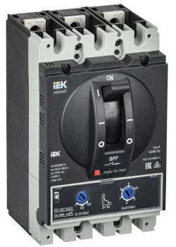 ARMAT Автоматический выключатель в литом корпусе 3P типоразмер A 35кА 100А расцепитель термомагнитный регулируемый IEK