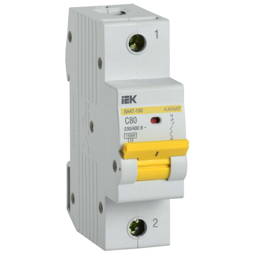 KARAT Автоматический выключатель ВА47-150 1P C 80А 15кА IEK