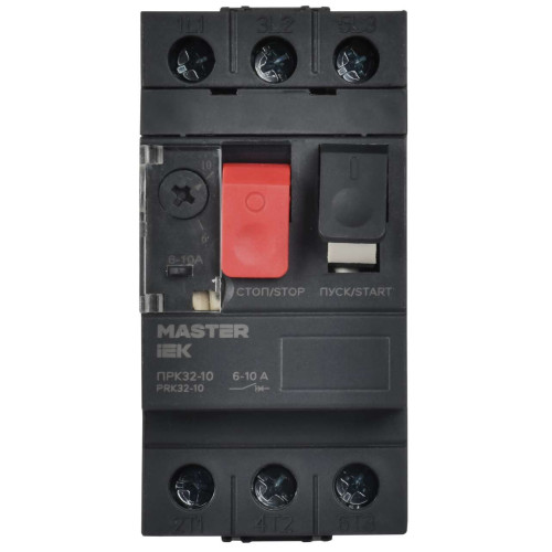 Пускатель ПРК32-10 In=10A Ir=6-10A Ue 660В IEK