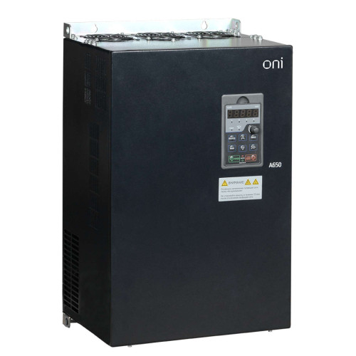 Преобразователь частоты A650 380В 3Ф 30kW 60А со встроенным тормозным модулем ONI