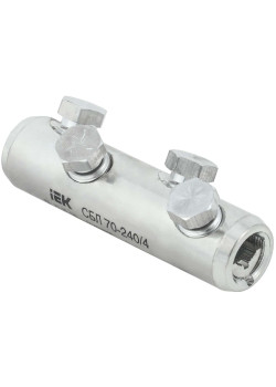 Соединитель болтовой луженый СБЛ 70-240/4 IEK