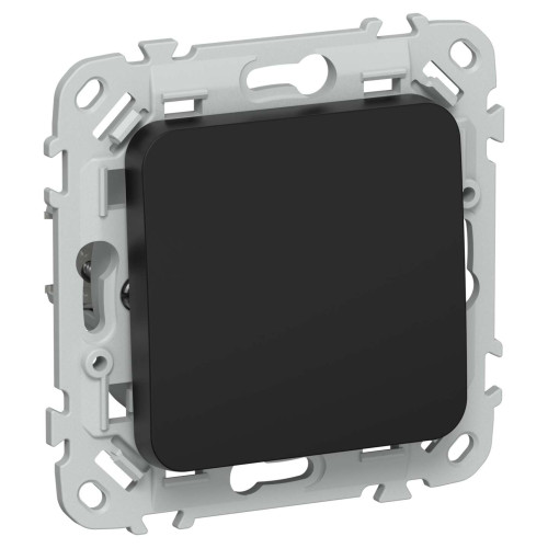 FLITE Выключатель 1-клавишный кнопочный 10А ВС11-2-0-ФлЧ черный IEK