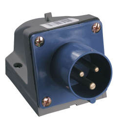 Вилка стационарная ССИ-513 2P+PE 16А 200-250В IP44 IEK