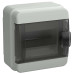 TEKFOR Корпус пластиковый КМПн-6 IP65 черная прозрачная дверь IEK