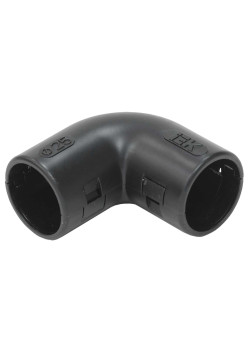 ELASTA Поворот открывающийся на 90град CI25G черный IEK