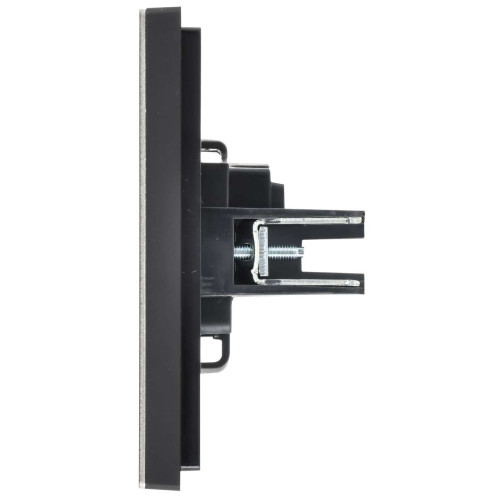 FORTE&PIANO Розетка 1-местная без заземления без защитных шторок винтовое крепление 10А FP618M металл шампань IEK