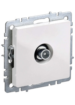 BRITE Розетка TV проходная РТВ10-0-БрБ белый IEK