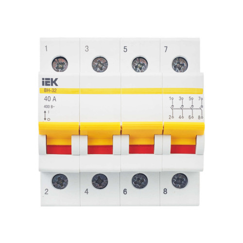 KARAT Выключатель нагрузки (мини-рубильник) ВН-32 4P 40А IEK