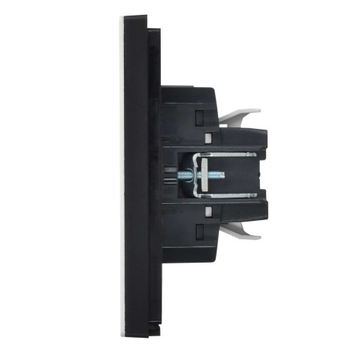 FORTE&PIANO Выключатель 2-клавишный 10А FP205M металл белый IEK