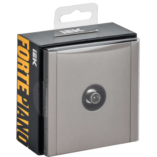 FORTE&PIANO Розетка TV проходная FP729M металл никель IEK FORTE&PIANO Розетка TV проходная FP729M металл никель IEK