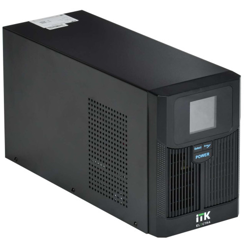 ITK ELECTRA LT ИБП однофазный линейно-интерактивный 1кВА/0,8кВт 2хSchuko LCD дисплей 24VDC без АКБ USB RJ45/11