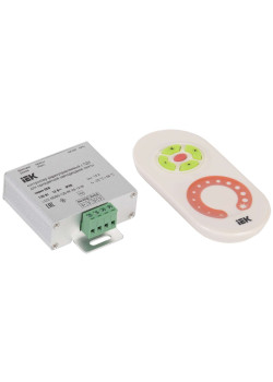 Контроллер с ПДУ радио MONO 1 канал 12В 10А 120Вт белый IEK