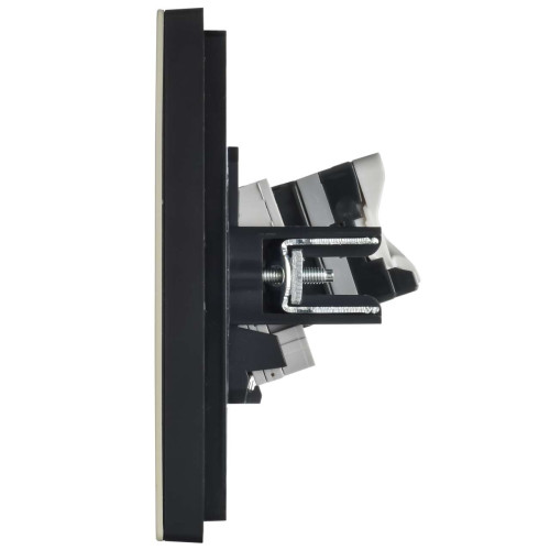 FORTE&PIANO Розетка двойная RJ11+RJ45 кат.5E FP835M металл серый сланец IEK