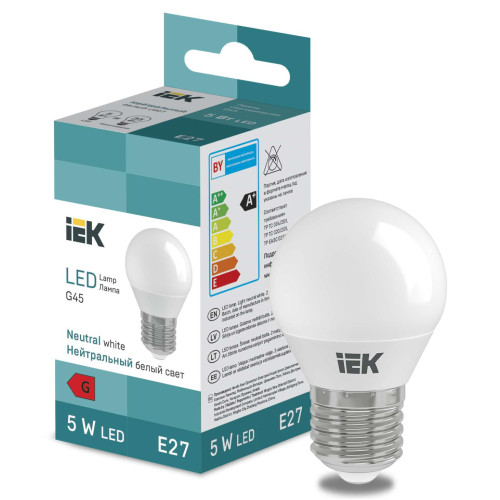LED Globe G45 600lm 3000K E14 IEK
