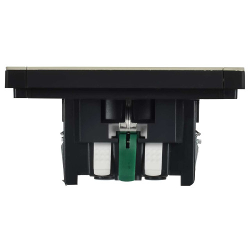 FORTE&PIANO Розетка 1-местная с заземлением с защитными шторками безвинтовое крепление 16А FP813M металл серый сланец IEK FORTE&PIANO Розетка 1-местная с заземлением с защитными шторками безвинтовое крепление 16А FP813M металл серый сланец IEK