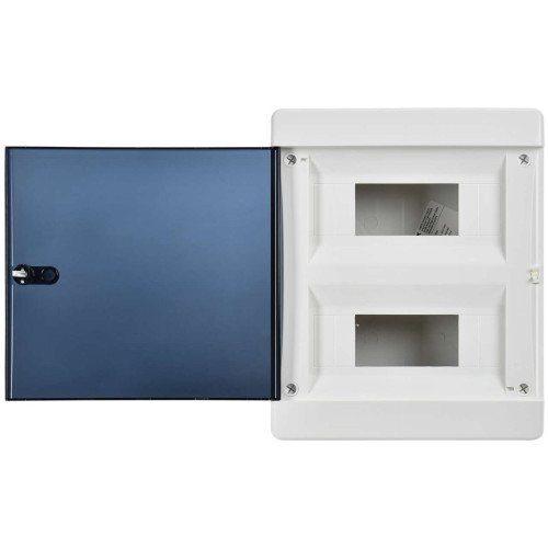 UNION Compact Корпус пластиковый ЩРВ-П-18 IP41 черная прозрачная дверь IEK