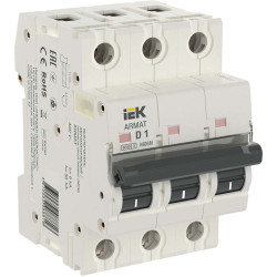 ARMAT Автоматический выключатель M06N 3P D 1А IEK